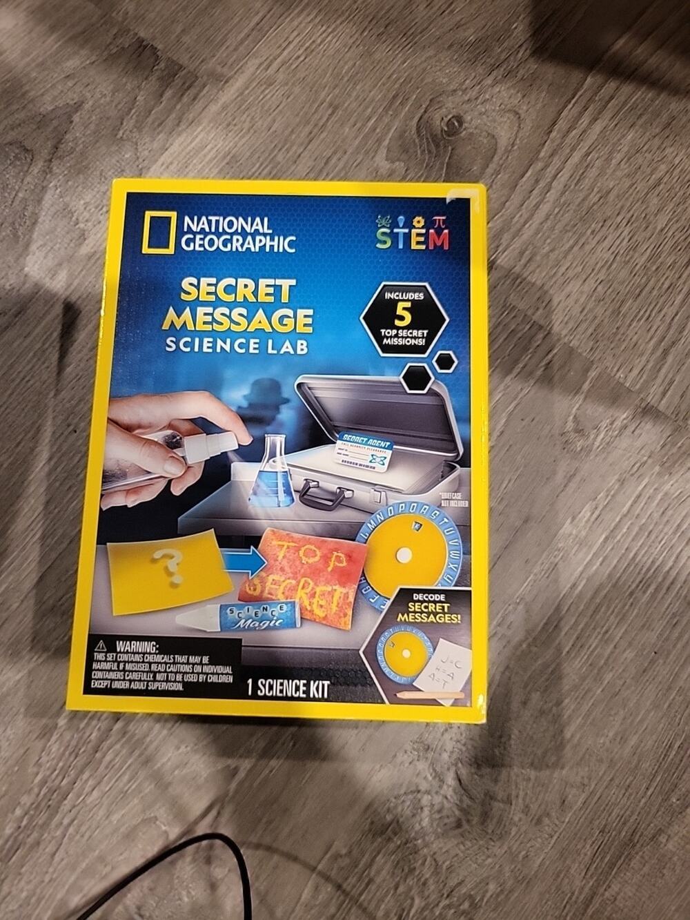 National Geographic SECRET MESSAGE SCIENCE LAB Science Kit STEM New